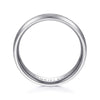 14K White Gold 6mm - Men's Wedding Band in Satin Finish