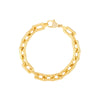 Chunky Paper Clip Bracelet with Diamond Lock