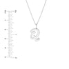 Script 'Q' with Diamond Bezel Necklace