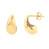 Small Teardrop Dome Earrings