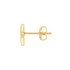 Polished Flower Stud Earrings