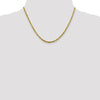 10K 3mm Diamond-Cut Lightweight Rope Chain