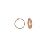 3mm x 15mm Diamond-Cut Hoop Earrings