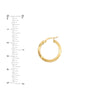 Double Side Wide Round Hoops