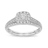 14K WG 0.33CT Diamond Bridal Ring