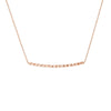 Diamond-Cut Curved Bar Adjustable Necklace