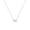 Gothic Leo Nameplate Necklace