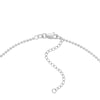 Sterling Silver Girl Mama CZ Bar Mixed Charm Necklace