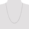 14K White Gold 1.4mm Flat Cable Chain