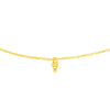 Diamond-Cut Bead Drops Adjustable Choker