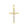 Two-Tone Crucifix Pendant