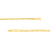 50/50 Paper Clip and Rope Bracelet