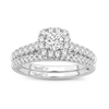 14K WG 1.00CT Diamond Bridal Ring