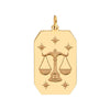 Libra Engraved Pendant