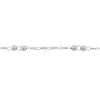 Sterling Silver Beads on Figaro Chain Anklet