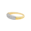 Diamond Pave Ribbed Dome Ring