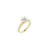 14K Yellow 6.5 mm Round Engagement Ring Mounting