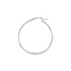 2mm x 35mm Polished Hoop Earrings