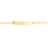 Paper Clip Anklet with ID Bar