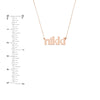 5mm Typewriter Font Nameplate Necklace