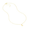 So You Diamond Bezel Half Moon Necklace