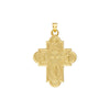 4 Way Double Sided Medal Cross Pendant