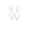Open Diamond-Shaped Dangle Earrings
