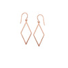 Open Diamond-Shaped Dangle Earrings