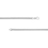 Sterling Silver 3.40mm D/C Flat Oval Snake Chain