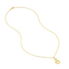 Script 'S' with Diamond Bezel Necklace