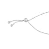 Sterling Silver White and Yellow D/C Beads Bolo Bracelet