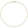 14K 1MM Round Detachable clasp Omega Necklace