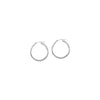 2mm x 25mm Diamond-Cut Hoop Earrings