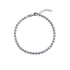 SS 3.5mm D/C Bead Adjustable Bracelet