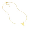 Spear Tip Necklace in Plated Sterling Silver