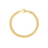 Pave Diamond Pear Lock Curb Chain Bracelet