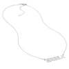 7mm Block Font Nameplate Necklace