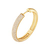 5 Row Diamond Pave Hoop Earrings (1tcw)