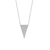 Spear Tip Necklace in Plated Sterling Silver