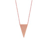 Spear Tip Necklace in Plated Sterling Silver