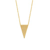 Spear Tip Necklace in Plated Sterling Silver