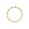 Emerald &amp; Diamond Eternity Band (1/2tcw)