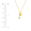 So You Cocktail Glass Charm Necklace