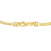 Sterling Silver Sideways CZ Cross Bracelet