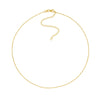 Diamond-Cut Cable Choker Chain