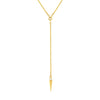 Diamond Multi Layered Lariat Spike Necklace