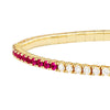 50/50 Ruby &amp; Diamond Flex Tennis Bracelet