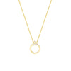 Diamond Trinity Door Knocker Necklace