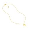 Fluted Cross Medallion Necklace