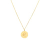Leo Organic Disc Pendant Necklace